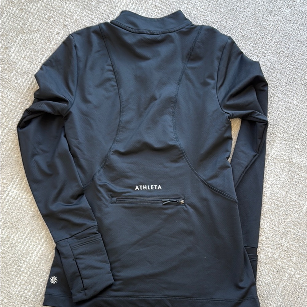 Athleta Women's Black Long Sleeve 1/4 zip Top XS - Picture 5 of 5
